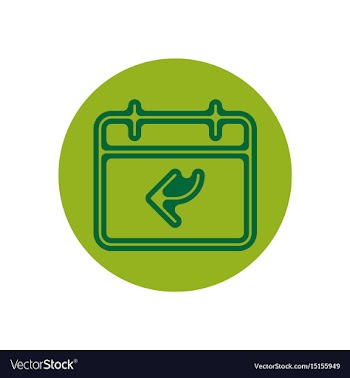 Icon on the topic office on circle vector image