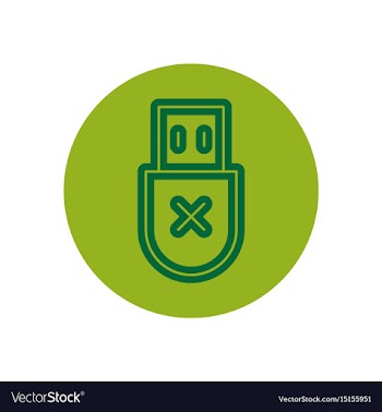 Icon on the topic office on circle vector image