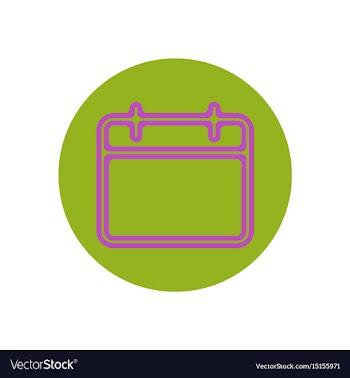 Icon on the topic office on circle vector image
