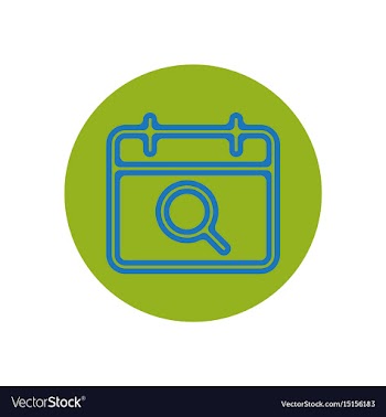Icon on the topic office on circle vector image