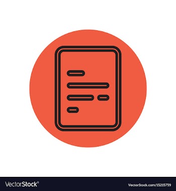 Icon on the topic office on circle vector image