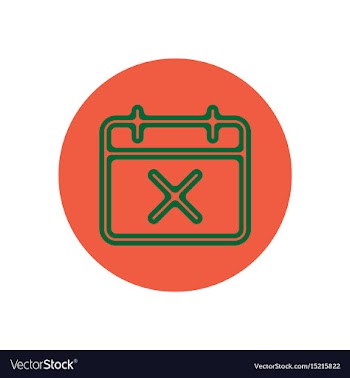 Icon on the topic office on circle vector image