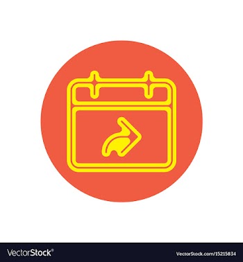 Icon on the topic office on circle vector image