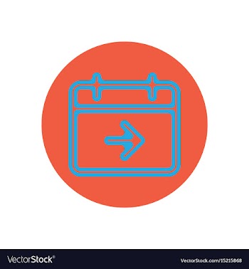 Icon on the topic office on circle vector image