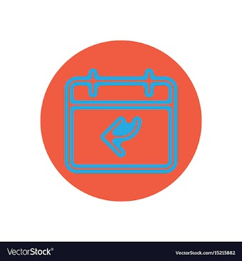 Icon on the topic office on circle vector image