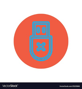 Icon on the topic office on circle vector image
