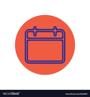 Icon on the topic office on circle vector image