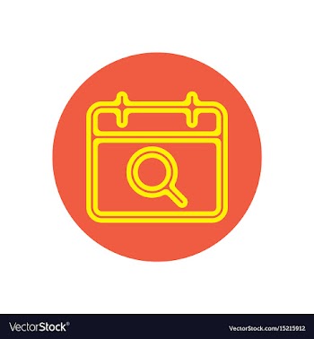 Icon on the topic office on circle vector image
