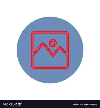 Icon on the topic office on circle vector image