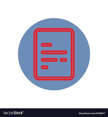 Icon on the topic office on circle vector image