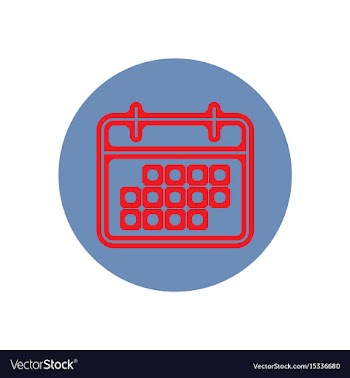 Icon on the topic office on circle vector image