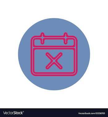 Icon on the topic office on circle vector image