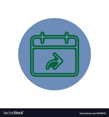 Icon on the topic office on circle vector image