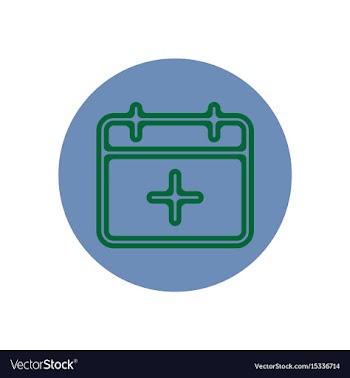 Icon on the topic office on circle vector image