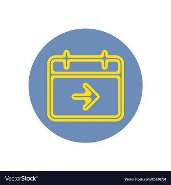 Icon on the topic office on circle vector image