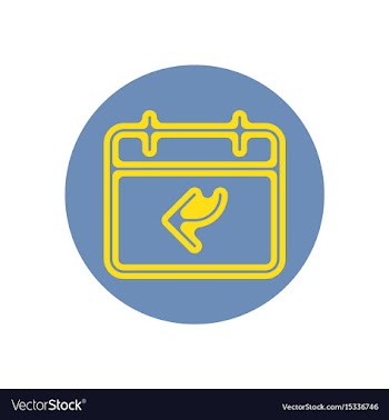 Icon on the topic office on circle vector image