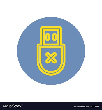Icon on the topic office on circle vector image