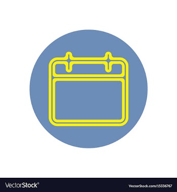 Icon on the topic office on circle vector image