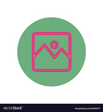 Icon on the topic office on circle vector image