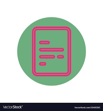 Icon on the topic office on circle vector image