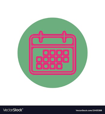 Icon on the topic office on circle vector image