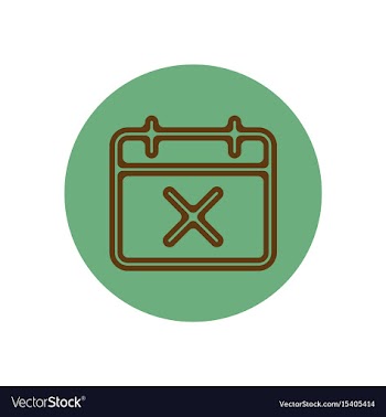 Icon on the topic office on circle vector image