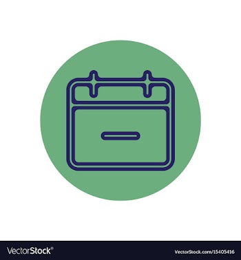 Icon on the topic office on circle vector image