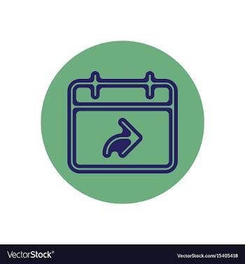 Icon on the topic office on circle vector image