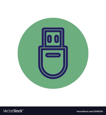 Icon on the topic office on circle vector image