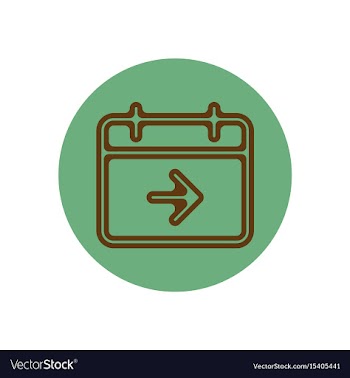Icon on the topic office on circle vector image