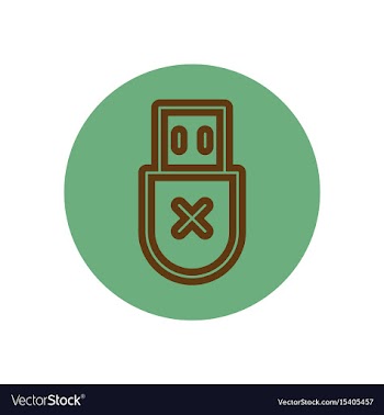 Icon on the topic office on circle vector image
