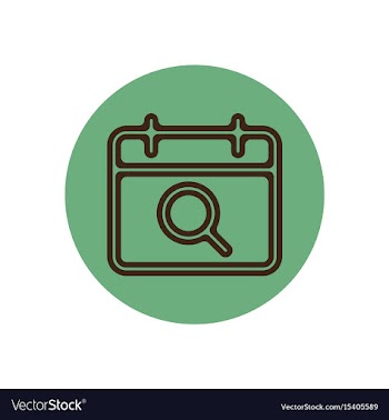 Icon on the topic office on circle vector image