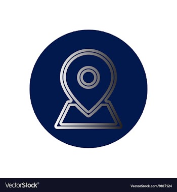 Icon on the topic office on circle vector image