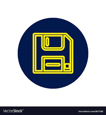 Icon on the topic office on circle vector image
