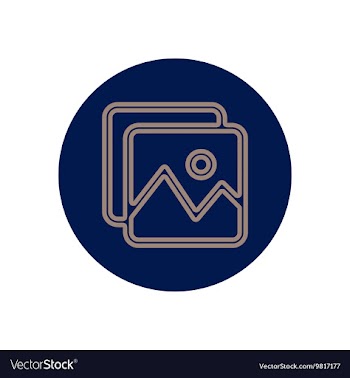 Icon on the topic office on circle vector image