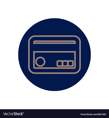Icon on the topic office on circle vector image