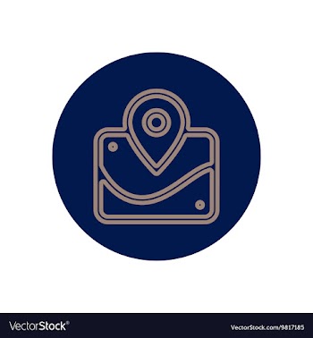 Icon on the topic office on circle vector image