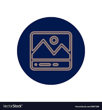 Icon on the topic office on circle vector image