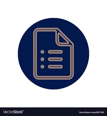 Icon on the topic office on circle vector image