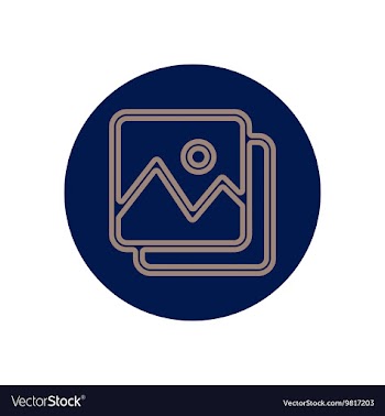 Icon on the topic office on circle vector image