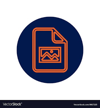 Icon on the topic office on circle vector image