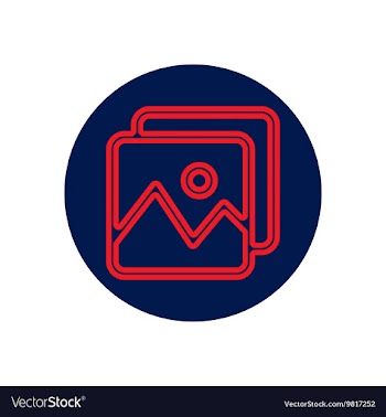 Icon on the topic office on circle vector image