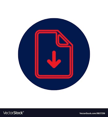 Icon on the topic office on circle vector image