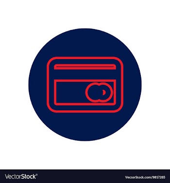 Icon on the topic office on circle vector image