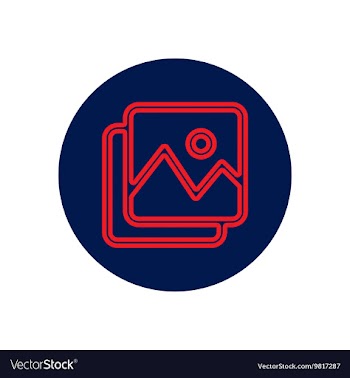 Icon on the topic office on circle vector image