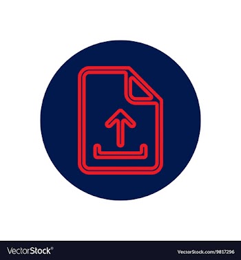 Icon on the topic office on circle vector image