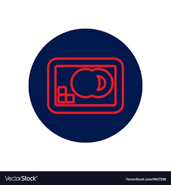 Icon on the topic office on circle vector image