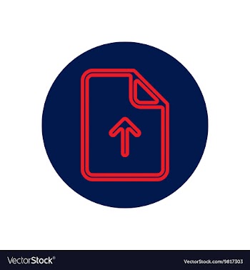 Icon on the topic office on circle vector image