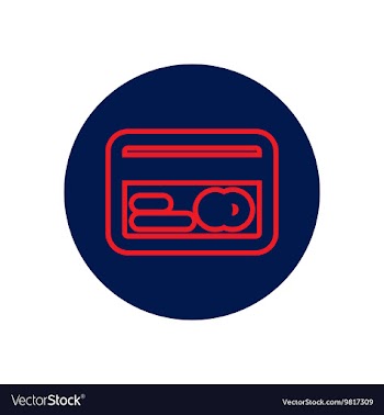 Icon on the topic office on circle vector image