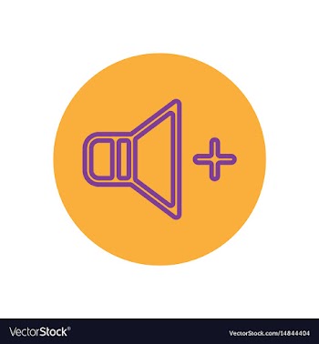 Icon on the topic office on circle vol vector image